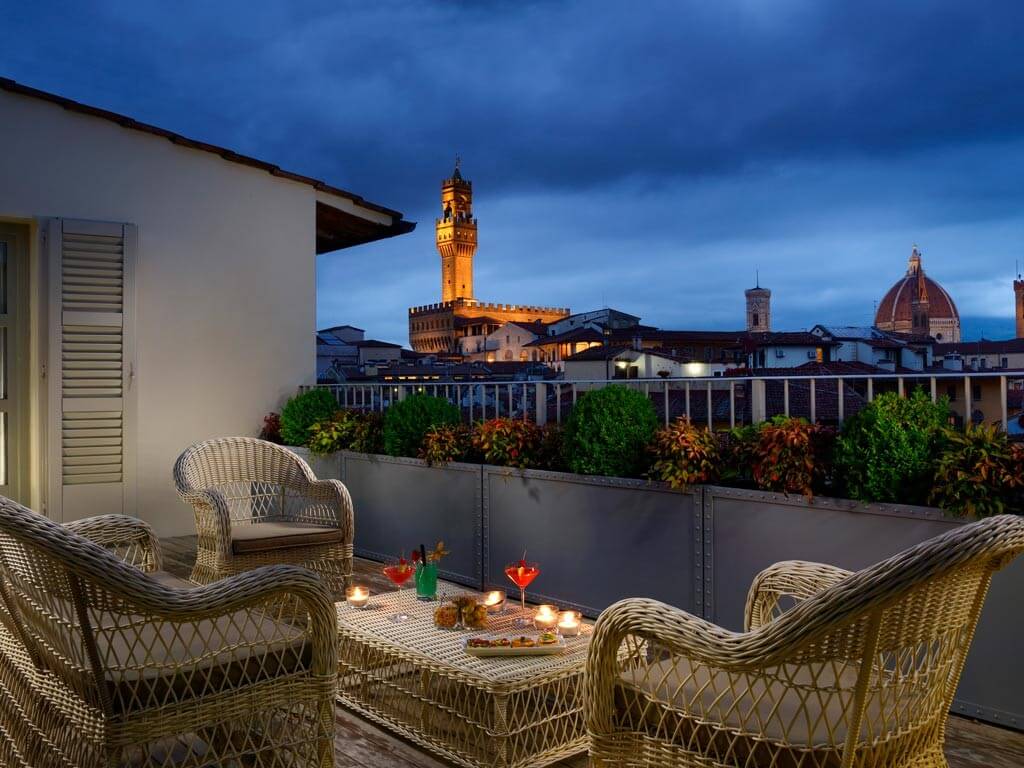 Terrazza panoramica Hotel Balestri Firenze