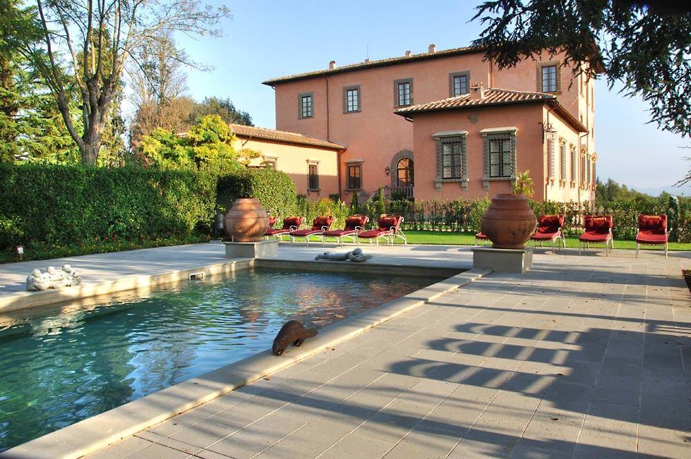 Piscina Villa Mangiacane (palazzo Machiavelli, Toscana)